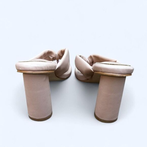 Y2K Puffy Heels | Glam Thong Sandals Blush Nude | Z Code Z Size 7 - Picture 5 of 8